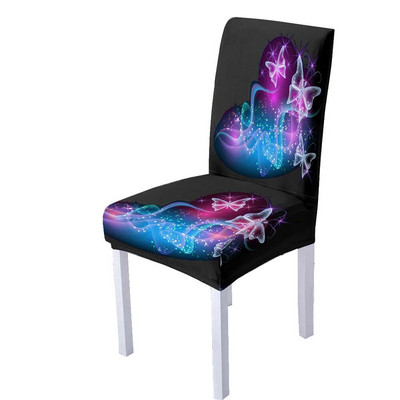 3D leptir spandex navlaka za stolice za blagovaonicu Navlake za stolice s visokim naslonom za dnevnu sobu Vjenčanje Božićni ukrasi