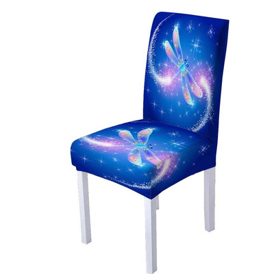3D leptir spandex navlaka za stolice za blagovaonicu Navlake za stolice s visokim naslonom za dnevnu sobu Vjenčanje Božićni ukrasi