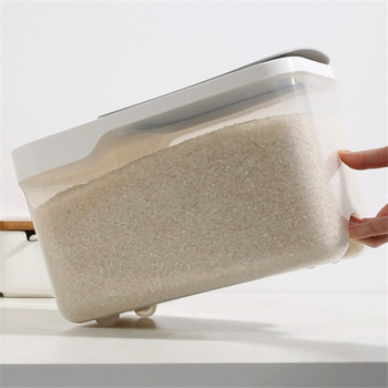 Πλαστικός κάδος ρυζιού Κουτί αποθήκευσης σιτηρών τροφίμων Κουτί αποθήκευσης σιτηρών για έντομα Δοχείο ρυζιού ανθεκτικό στην υγρασία Σφραγισμένο κουτί Δοχείο τροφής για σκύλους