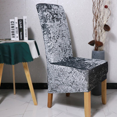 Navlaka za blagovaonski stolac s visokim naslonom veličine XL, rastezljiva baršunasta navlaka za stolicu, elastična navlaka za sjedalo, štitnik za stolice za svadbeni banket