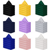 10db/tétel Négyzet alakú szatén asztali szalvéták puha zsebkendő Romantikus esküvői bankett asztalterítő vacsora dekoráció egyedi szalvéták