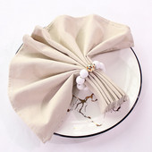 Σετ 4 Συσκευασίες Πανί Χαρτοπετσέτες Δείπνου 40x40cm Βαμβακερό Ύφασμα Τραπεζιού Κουζίνας Σπιτιού Πετσέτες Γάμου Κοκτέιλ Πετσέτες τσαγιού Διακόσμηση πάρτι