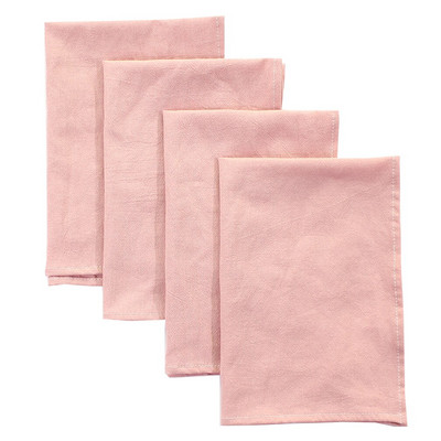 Σετ 4 Συσκευασίες Πανί Χαρτοπετσέτες Δείπνου 40x40cm Βαμβακερό Ύφασμα Τραπεζιού Κουζίνας Σπιτιού Πετσέτες Γάμου Κοκτέιλ Πετσέτες τσαγιού Διακόσμηση πάρτι