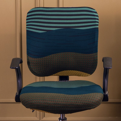 Nyomtatott számítógépes székhuzat Spandex nyomtatott irodai székhuzat 2 darabos készlet