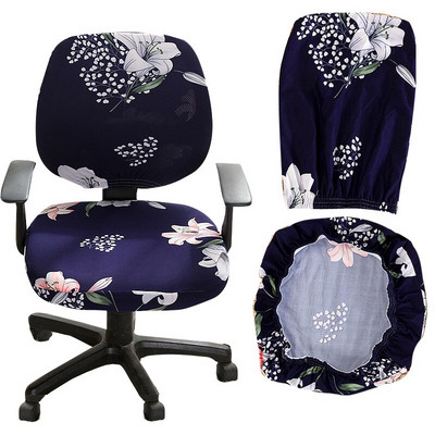 Kompiuterio kėdės užvalkalas Elastinis spandex kėdės užvalkalas Universalus rankinės kėdės sėdynės užvalkalas Dulkėms atsparus sėdynės kėdės apsauga Namų biuras