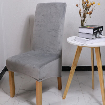 1/2/4/6 buc. Huse pentru scaune din material textil din catifea Huse pentru scaune cu spate lung ieftine din Spandex mari Huse scaune marimea XL pentru sufragerie acasă