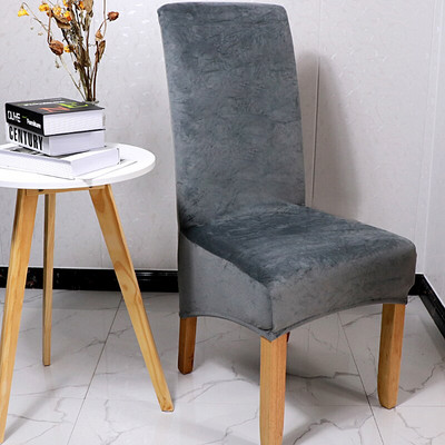 1/2/4/6 buc. Huse pentru scaune din material textil din catifea Huse pentru scaune cu spate lung ieftine din Spandex mari Huse scaune marimea XL pentru sufragerie acasă