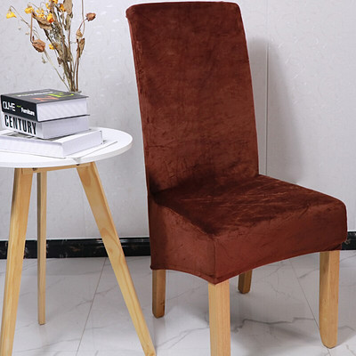 1/2/4/6 buc. Huse pentru scaune din material textil din catifea Huse pentru scaune cu spate lung ieftine din Spandex mari Huse scaune marimea XL pentru sufragerie acasă