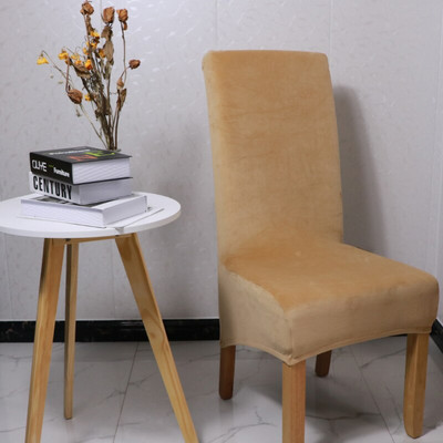 1/2/4/6 buc. Huse pentru scaune din material textil din catifea Huse pentru scaune cu spate lung ieftine din Spandex mari Huse scaune marimea XL pentru sufragerie acasă