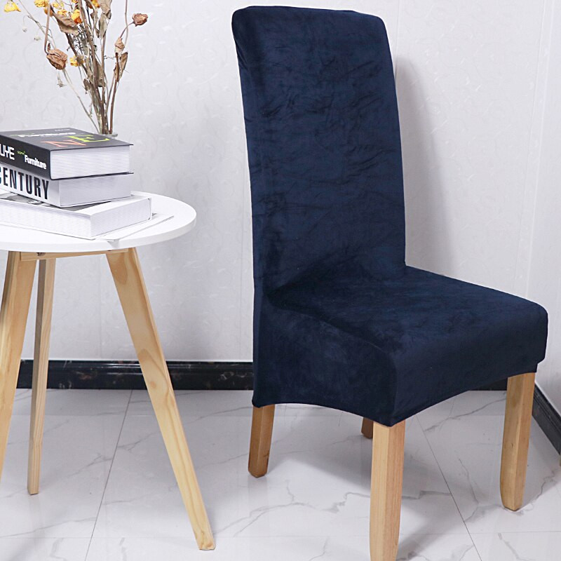 1/2/4/6 buc. Huse pentru scaune din material textil din catifea Huse pentru scaune cu spate lung ieftine din Spandex mari Huse scaune marimea XL pentru sufragerie acasă