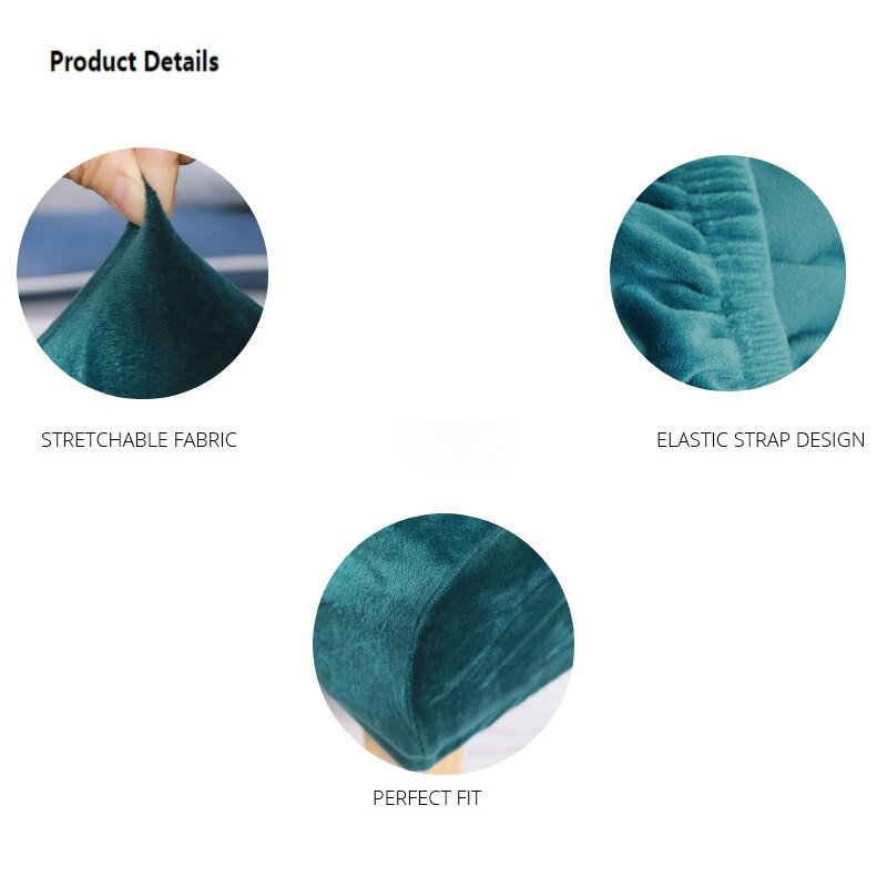1/2/4/6 buc. Huse pentru scaune din material textil din catifea Huse pentru scaune cu spate lung ieftine din Spandex mari Huse scaune marimea XL pentru sufragerie acasă