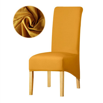 3 материи Калъфки за столове Разтегливо карирано спандекс Калъфки за столове с висока облегалка и дълги облегалки Трапезни столове Калъфи за домашен хотел Сватба