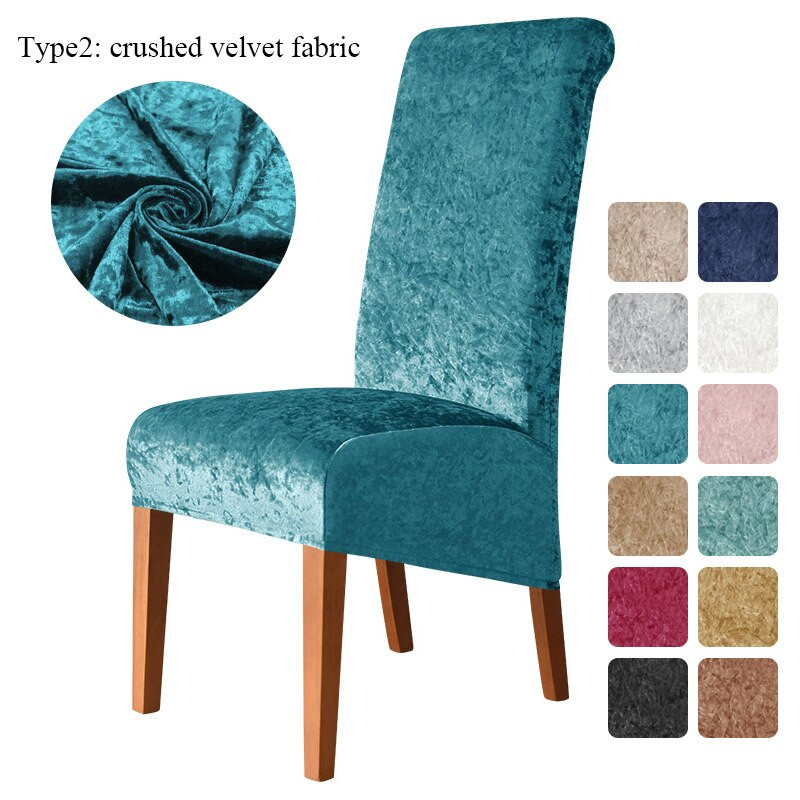 3 tipa Extra velika navlaka za blagovaonicu XL navlaka za stolicu Elastična rastezljiva navlaka za stolicu s dugim naslonom