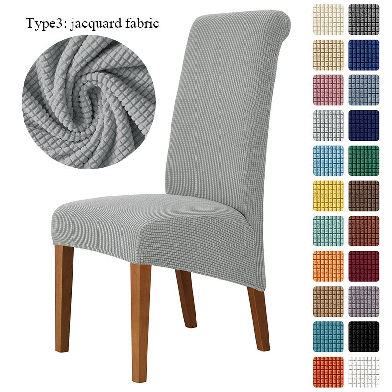 3 tipa Extra velika navlaka za blagovaonicu XL navlaka za stolicu Elastična rastezljiva navlaka za stolicu s dugim naslonom