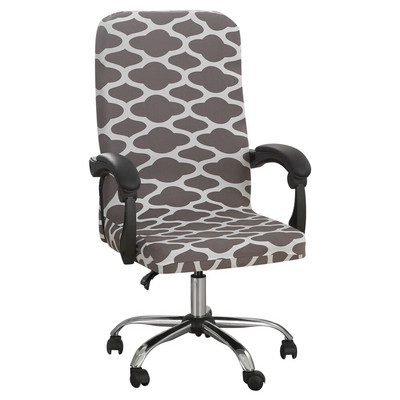 Nyomtatott elasztikus székhuzatok, szennyeződésmentes forgó, rugalmas irodai számítógépes asztali székhuzat Levehető csúszóhuzatok M/L