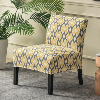 Accent navlaka za stolicu bez ruku Geometrijski print Navlaka za tabure za jednu sofu Nordic rastezljive navlake za stolice Elastična zaštitna navlaka za kauč