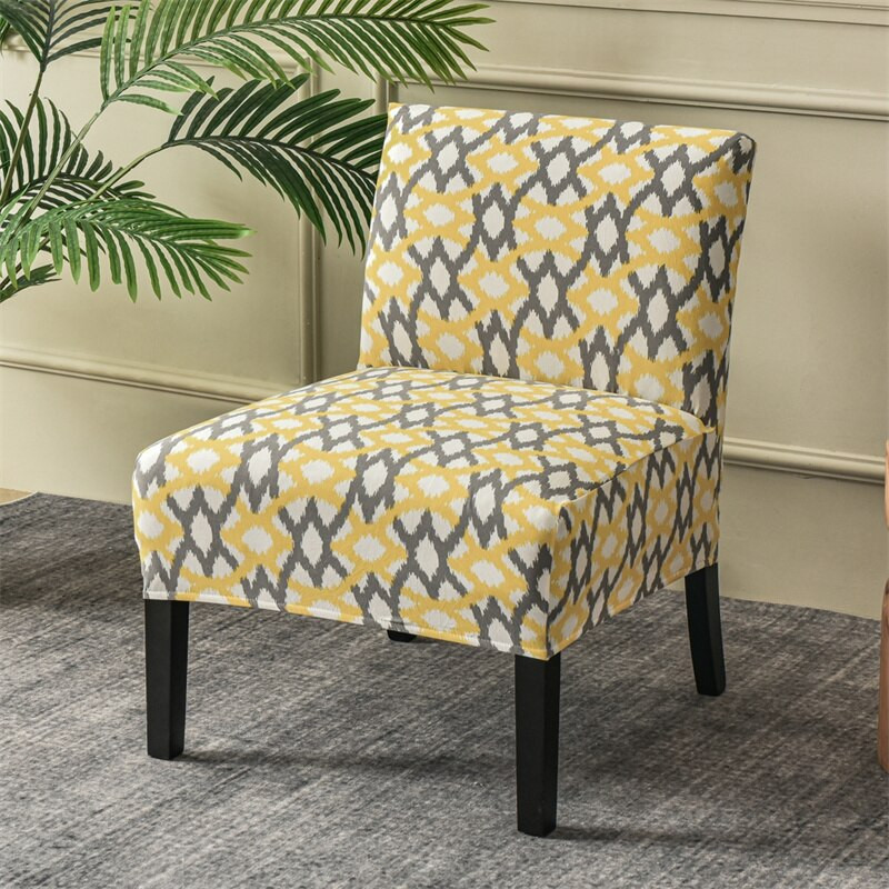 Accent navlaka za stolicu bez ruku Geometrijski print Navlaka za tabure za jednu sofu Nordic rastezljive navlake za stolice Elastična zaštitna navlaka za kauč