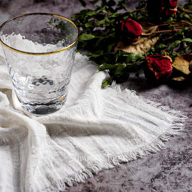 10db szalvéta rusztikus pamut géz 41 cm szalvéta muszlin konyharuha vacsora Retro sajtszövet Esküvői kellékek vászon asztaldísz