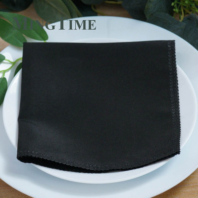 50 ks ľanové obrúsky polyesterové Diner 12X12 palcov vreckovka Hanky svadobné párty narodeniny banket 30X30 cm