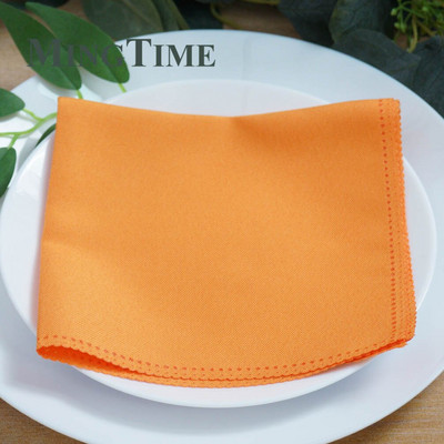 50 ks ľanové obrúsky polyesterové Diner 12X12 palcov vreckovka Hanky svadobné párty narodeniny banket 30X30 cm