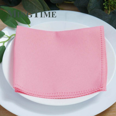 50 ks ľanové obrúsky polyesterové Diner 12X12 palcov vreckovka Hanky svadobné párty narodeniny banket 30X30 cm