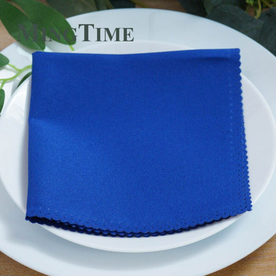 50 ks ľanové obrúsky polyesterové Diner 12X12 palcov vreckovka Hanky svadobné párty narodeniny banket 30X30 cm