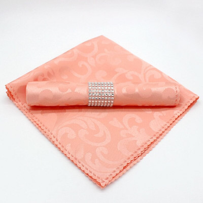 10 kom 48 x 48 cm Poliester Jacquard Stolne salvete Vjenčanje Damask Platnene salvete za večeru Maramice Događaj Dekoracija hotelske zabave