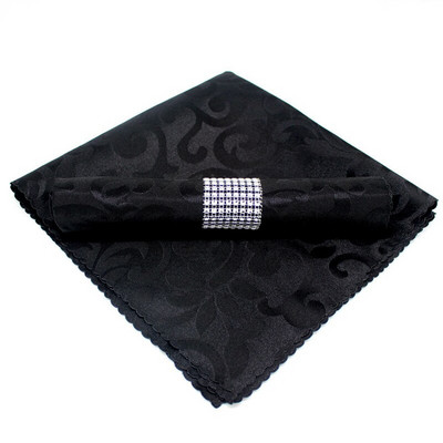 10 kom 48 x 48 cm Poliester Jacquard Stolne salvete Vjenčanje Damask Platnene salvete za večeru Maramice Događaj Dekoracija hotelske zabave