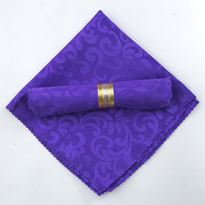 10 kom 48 x 48 cm Poliester Jacquard Stolne salvete Vjenčanje Damask Platnene salvete za večeru Maramice Događaj Dekoracija hotelske zabave