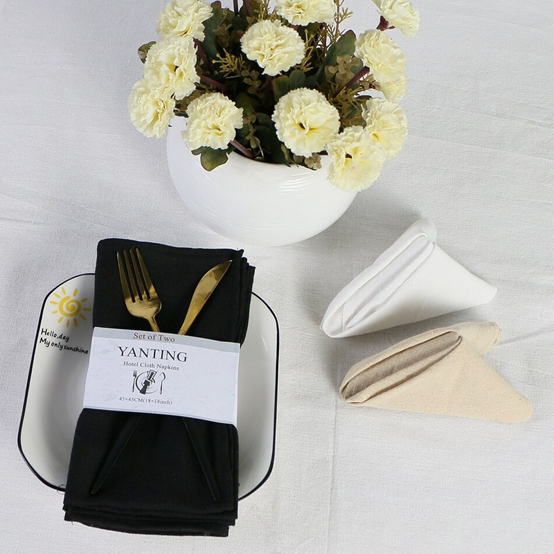 6 db-os szett 30x45 cm-es lila szövet szalvéták, újrafelhasználható mosható asztali alátét WeddingParty otthoni étkezőasztal dekoráció