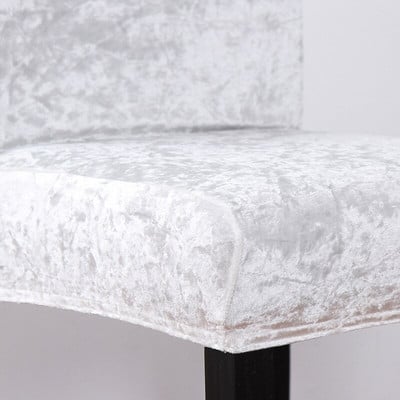 Huse pentru scaune groase, lavabile, de pluș, pentru sufragerie, elastică, iarnă, caldă, din catifea, cutie de protecție pentru scaune, bucătărie, restaurant, casă de șezlong