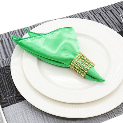 50 kom/lot Stolna salveta 30 cm kvadratna satenska tkanina Džepni rupčić Platno za dekoraciju vjenčanja Događaj Party Hotelske kućne potrepštine