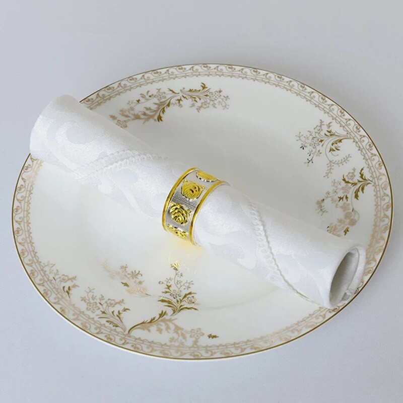 12 kom/lot Ušivene stolne salvete za večeru 48 cm platnene prostirke Čajne ručnike Koktel salvete za party vjenčanje Dekor stolnjaci salvete