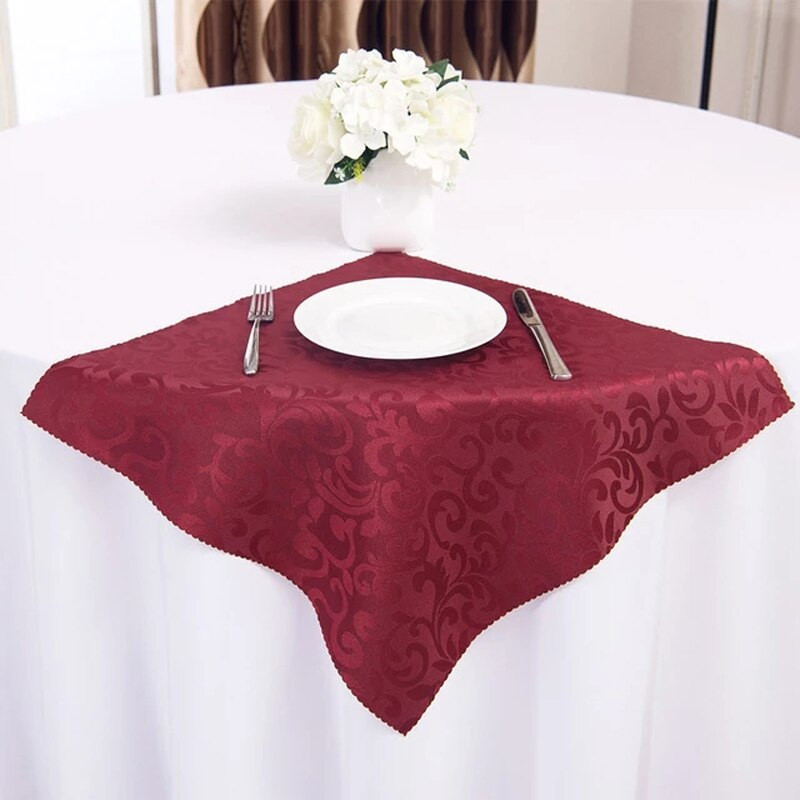12 kom/lot Ušivene stolne salvete za večeru 48 cm platnene prostirke Čajne ručnike Koktel salvete za party vjenčanje Dekor stolnjaci salvete