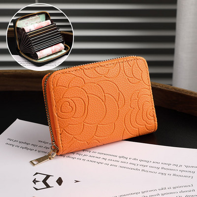 Portofel de dama din piele ecologica cu element 3D