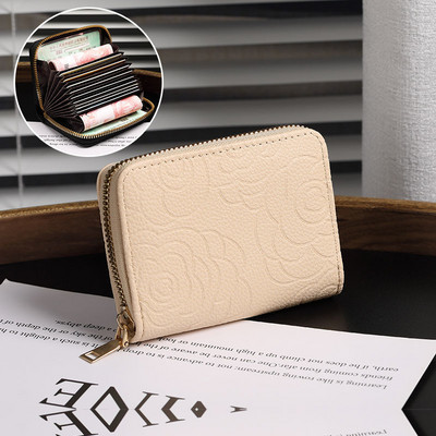 Portofel de dama din piele ecologica cu element 3D