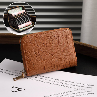 Portofel de dama din piele ecologica cu element 3D