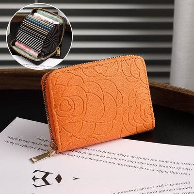 Portofel de dama din piele ecologica cu element 3D