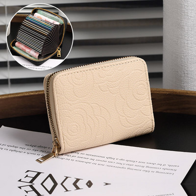 Portofel de dama din piele ecologica cu element 3D