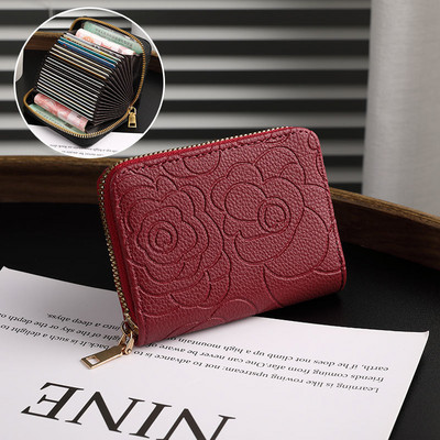 Portofel de dama din piele ecologica cu element 3D