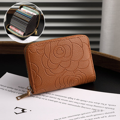 Portofel de dama din piele ecologica cu element 3D