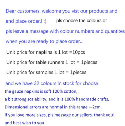 Country Wedding 12Pcs Salvete od čistog pamuka Lanene tkanine Salvete za blagovaonski stol Salvete Party 32 boje Dostupne dekoracije Noel 2021