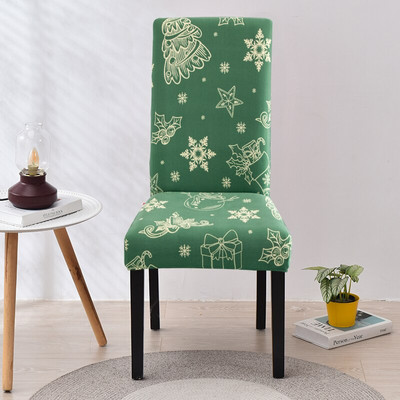 Χριστουγεννιάτικα ελαστικά καλύμματα καρέκλας τραπεζαρίας Spandex Stretch καρέκλα καλύμματα καθισμάτων Καλύμματα καθισμάτων για Χριστουγεννιάτικη διακόσμηση γάμου κουζίνας