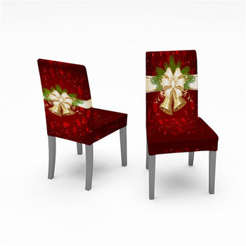 Коледна калъфка за столове Разтеглив ликра Дигитален печат Navidad Funda Silla Кухненски калъфи за трапезни столове Home Party Коледен декор