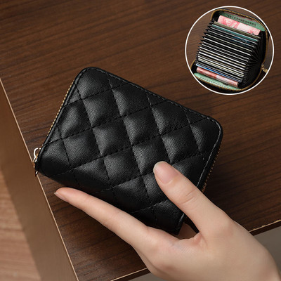 Portofel de dama din piele pentru carduri de credit