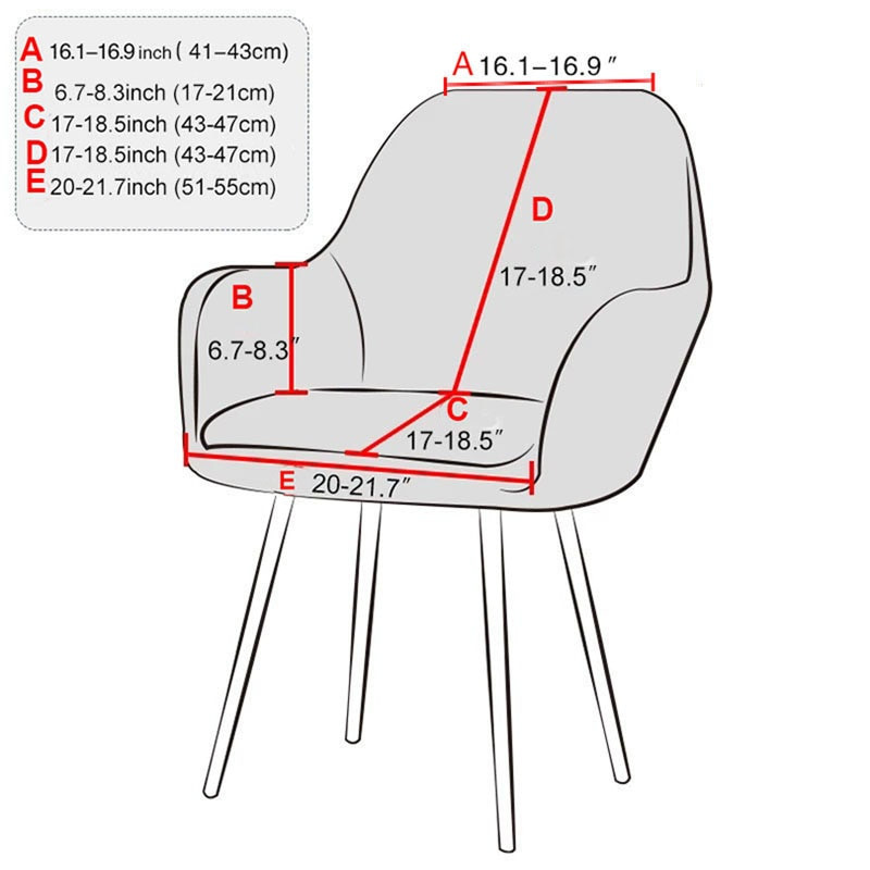 Paprastas šiaurietiškas aukšto porankio elastinis kėdės užvalkalas, atsparus vandeniui, specialios formos vientisas namų restoranas, viešbučio audinio kėdės užvalkalas