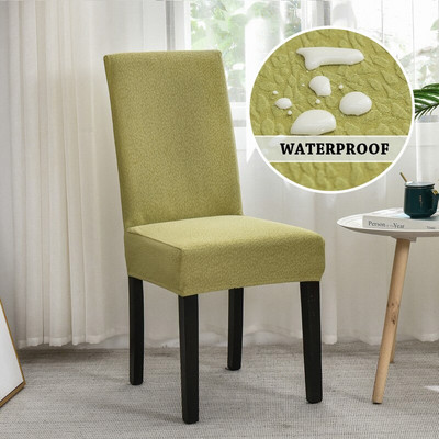 Vízálló levehető székhuzat étkezőhöz Spandex cipzáras tok a székhez konyha étkező székhuzat Elasztikus Stretch