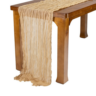 Šifon, pamuk, gaza, stol, platnena salveta za seosko vjenčanje, božićna večera, trčanje, luksuzni boho dekor za dom