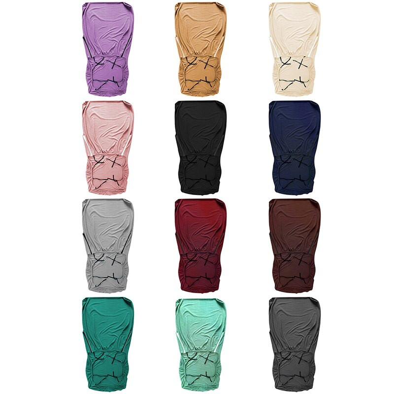 Husă pentru scaune din lemn cu fermoar modernă, elastică, detașabilă, pentru scaune, de culoare solidă, pentru fotoliu, husă pentru scaun, pentru decorarea casei.