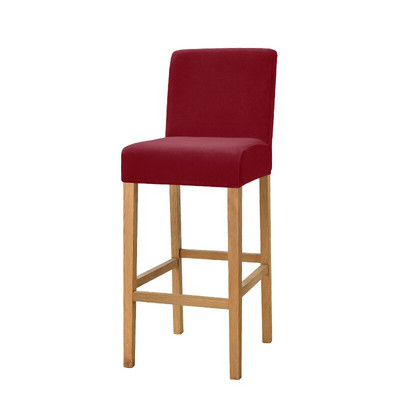 Mekana baršunasta kratka navlaka za stolac, rastezljiva jednobojna navlaka za barski stolac za blagovaonicu, kafić, kućni dekor, mala navlaka za sjedalo 1 kom.